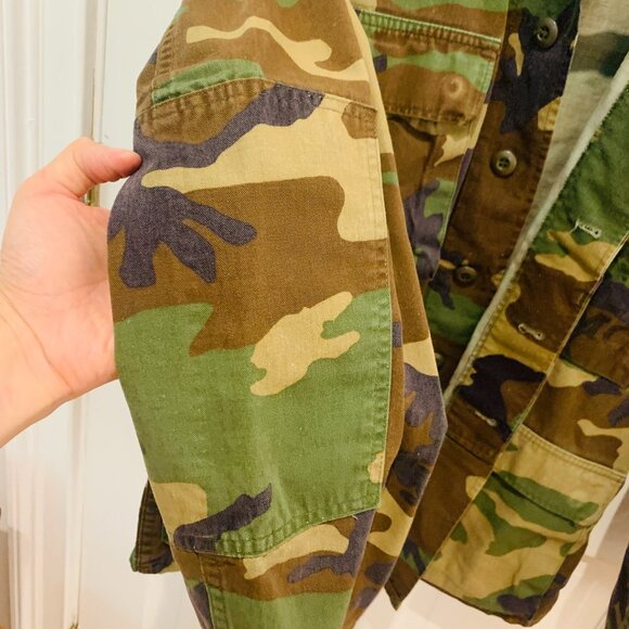 Vintage USMC Jacket Coat Woodland Camo Combat Pattern Size Small - Picture 9 of 15